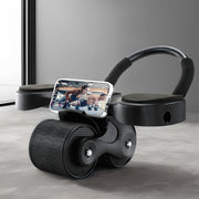Everfit Ab Roller Automatic Rebound Abdominal Exercise Wheel Home Gym Workout ROLLER-A-AB-BK