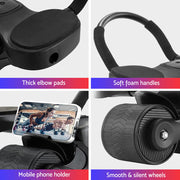 Everfit Ab Roller Automatic Rebound Abdominal Exercise Wheel Home Gym Workout ROLLER-A-AB-BK