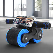Everfit Ab Roller Automatic Rebound Abdominal Wheel Home Gym Workout Blue ROLLER-A-AB-BKBL