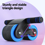 Everfit Ab Roller Automatic Rebound Abdominal Wheel Home Gym Workout Blue ROLLER-A-AB-BKBL