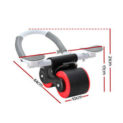 Everfit Ab Roller Automatic Rebound Abdominal Wheel with Knee Pad Home Gym Sport ROLLER-A-AB-BKRD