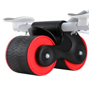 Everfit Ab Roller Automatic Rebound Abdominal Wheel with Knee Pad Home Gym Sport ROLLER-A-AB-BKRD