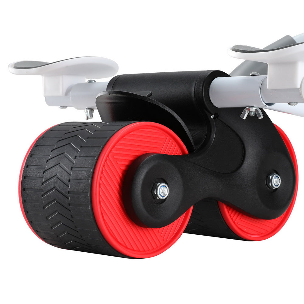 Everfit Ab Roller Automatic Rebound Abdominal Wheel with Knee Pad Home Gym Sport ROLLER-A-AB-BKRD
