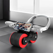 Everfit Ab Roller Automatic Rebound Abdominal Wheel with Knee Pad Home Gym Sport ROLLER-A-AB-BKRD