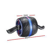 Everfit Ab Roller Carver Automatic Rebound Abdominal Wheel Home Gym Workout ROLLER-A-AB-R-BK