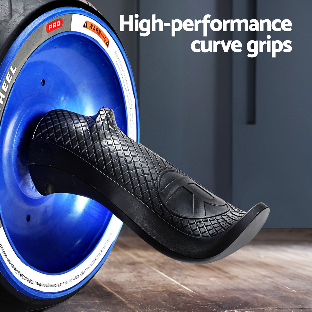 Everfit Ab Roller Carver Automatic Rebound Abdominal Wheel Home Gym Workout ROLLER-A-AB-R-BK