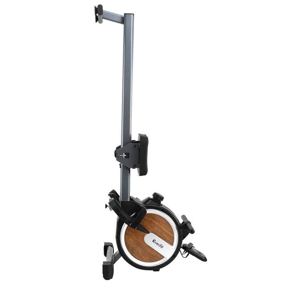 Everfit 16 Level Magnetic Rowing Machine for Home with App Connect Walnut ROWING-C-MAG-16L-DT-WD