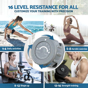 Everfit Rowing Machine for Home Magnetic Rowing Machine App Compatible Quiet Exercise Equipment White ROWING-C-MAG-16L-DT-WH
