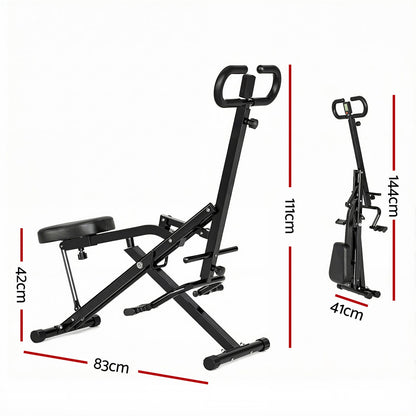 Everfit Foldable Squat Machine Deep Squat Rowing Machine 5 Adjustable Seat Home Gym ROWING-D-SQUAT
