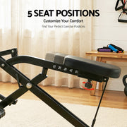 Everfit Foldable Squat Machine Deep Squat Rowing Machine 5 Adjustable Seat Home Gym ROWING-D-SQUAT