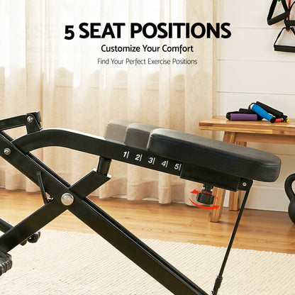 Everfit Foldable Squat Machine Deep Squat Rowing Machine 5 Adjustable Seat Home Gym ROWING-D-SQUAT