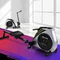 Everfit Rowing Machine Rower Elastic Rope Resistance Fitness Home Cardio Silver ROWING-ELA-4L-SI