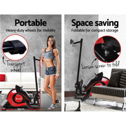Everfit Rowing Machine Rower Magnetic Resistance Exercise Gym Home Cardio Red ROWING-MAG-RO