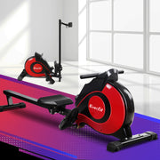 Everfit Rowing Machine Rower Magnetic Resistance Exercise Gym Home Cardio Red ROWING-MAG-RO