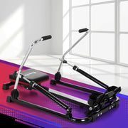Everfit Rowing Machine 12 Levels Hydraulic Rower Fitness Gym Home Cardio ROWING-OIL-12L-BK