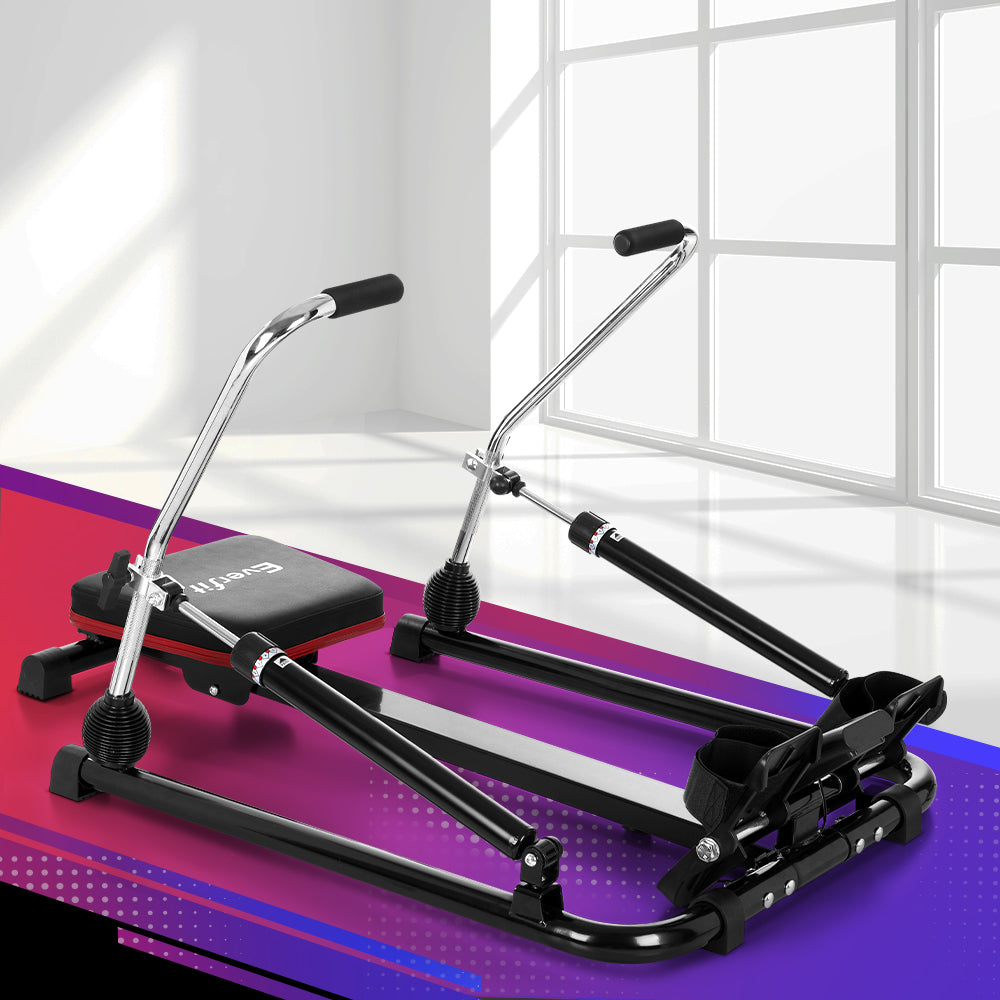 Everfit Rowing Machine Rower Hydraulic Resistance Fitness Gym Home Cardio ROWING-OIL-360-N
