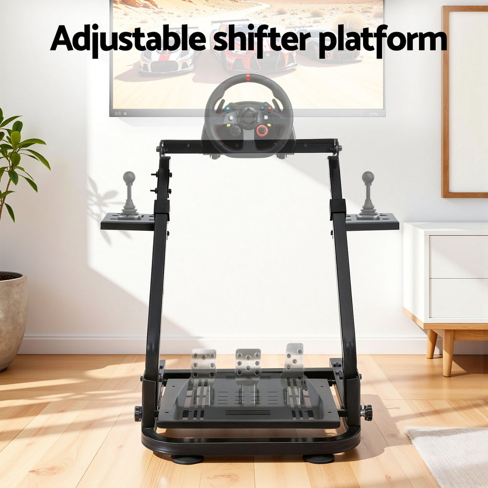 Artiss Racing Simulator Stand Foldable Racing Wheel Stand for Logitech G29 RSC-STAND-BK