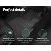 Weisshorn Car Floor Mats Rubber Fits Ford Ranger PX PX2 PX3 Dual Cab 2011-2022 3D RUBBER-MAT-FORD-RA