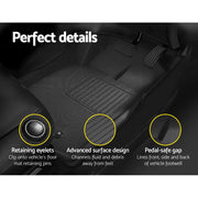 Weisshorn Car Floor Mats Rubber Compatible for Mazda BT50 Dual Crew Cab RUBBER-MAT-MAZDA
