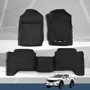 Weisshorn Car Floor Mats Rubber Compatible for Mazda BT50 Dual Crew Cab RUBBER-MAT-MAZDA