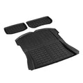 3PCS Car Rear Front Cargo Trunk Toolbox Luggage Rubber Mats for Tesla Model 3 2021-2022 RUBBER-MAT-TESLA-MODEL3-RFT