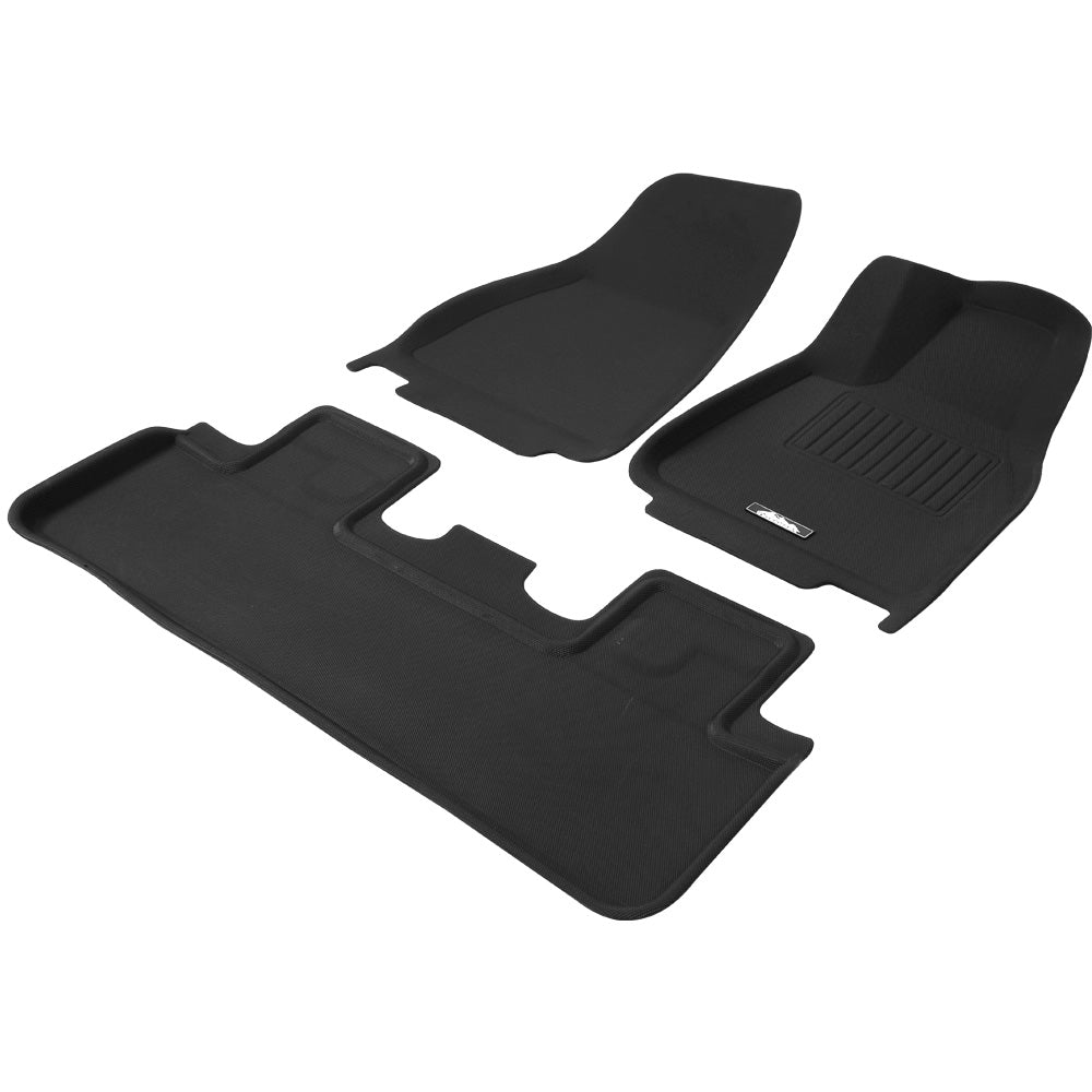 Weisshorn Tesla Model Y Rubber Mats Carpets Front Rear Set RHD 21-24 RUBBER-MAT-TESLA-MODELY