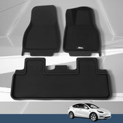 Weisshorn Tesla Model Y Rubber Mats Carpets Front Rear Set RHD 21-24 RUBBER-MAT-TESLA-MODELY
