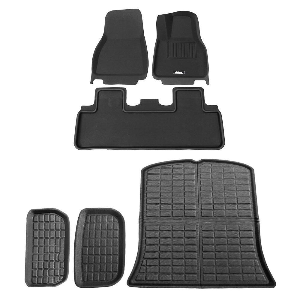 Weisshorn Car Rubber Floor Trunk Toolbox Cargo Mats for Tesla Model Y 2021-2023 RUBBER-MAT-TESLA-MODELY-RFT-SET