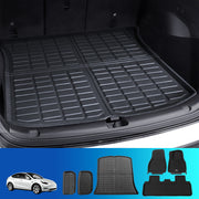 Weisshorn Car Rubber Floor Trunk Toolbox Cargo Mats for Tesla Model Y 2021-2023 RUBBER-MAT-TESLA-MODELY-RFT-SET