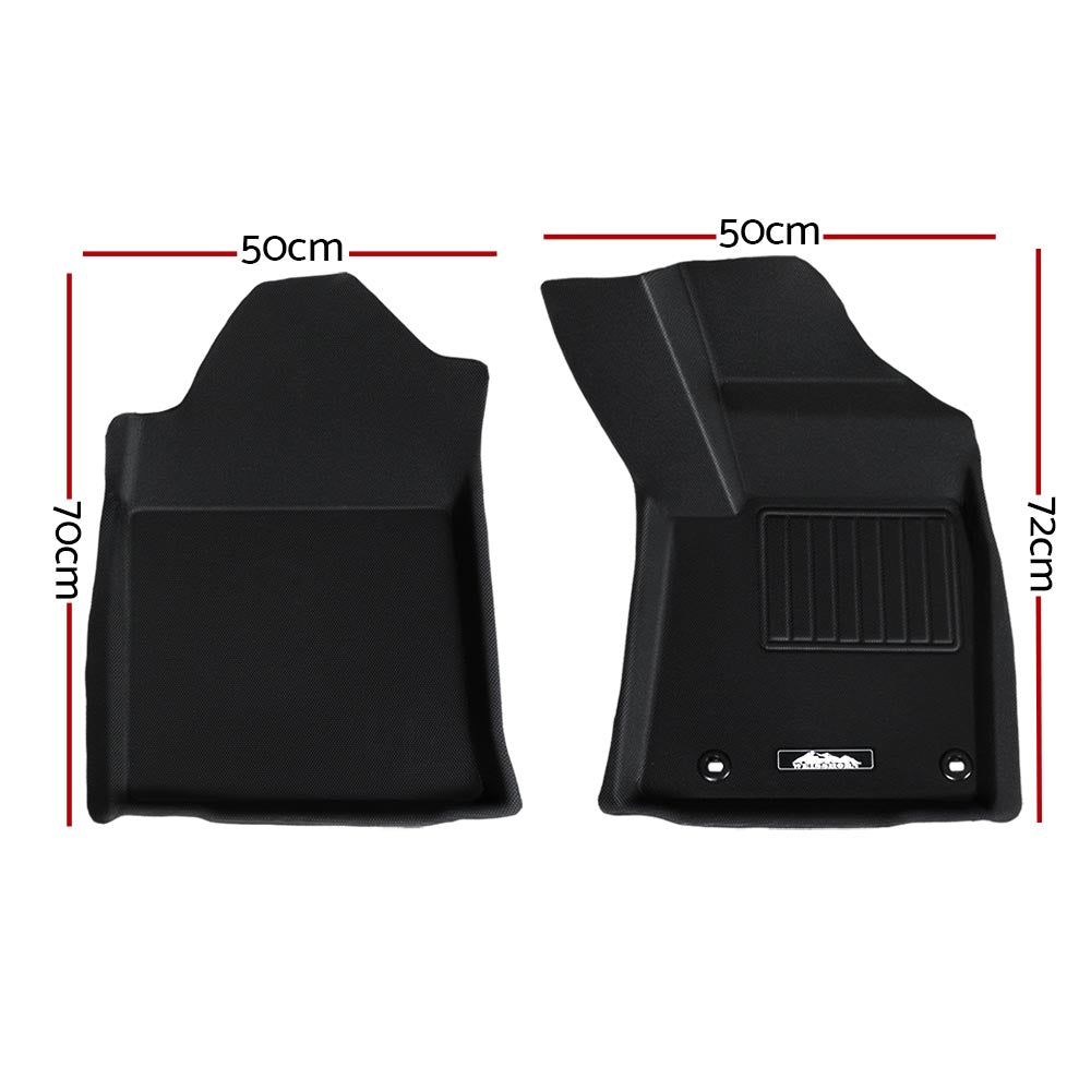 Weisshorn Car Rubber Floor Mats Compatible For Toyota Hilux Dual Cab 2015-2022 RUBBER-MAT-TOYOTA-HILUX