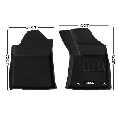 Weisshorn Car Rubber Floor Mats Compatible For Toyota Hilux Dual Cab 2015-2022 RUBBER-MAT-TOYOTA-HILUX