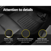 Weisshorn Car Rubber Floor Mats Compatible For Toyota Hilux Dual Cab 2015-2022 RUBBER-MAT-TOYOTA-HILUX
