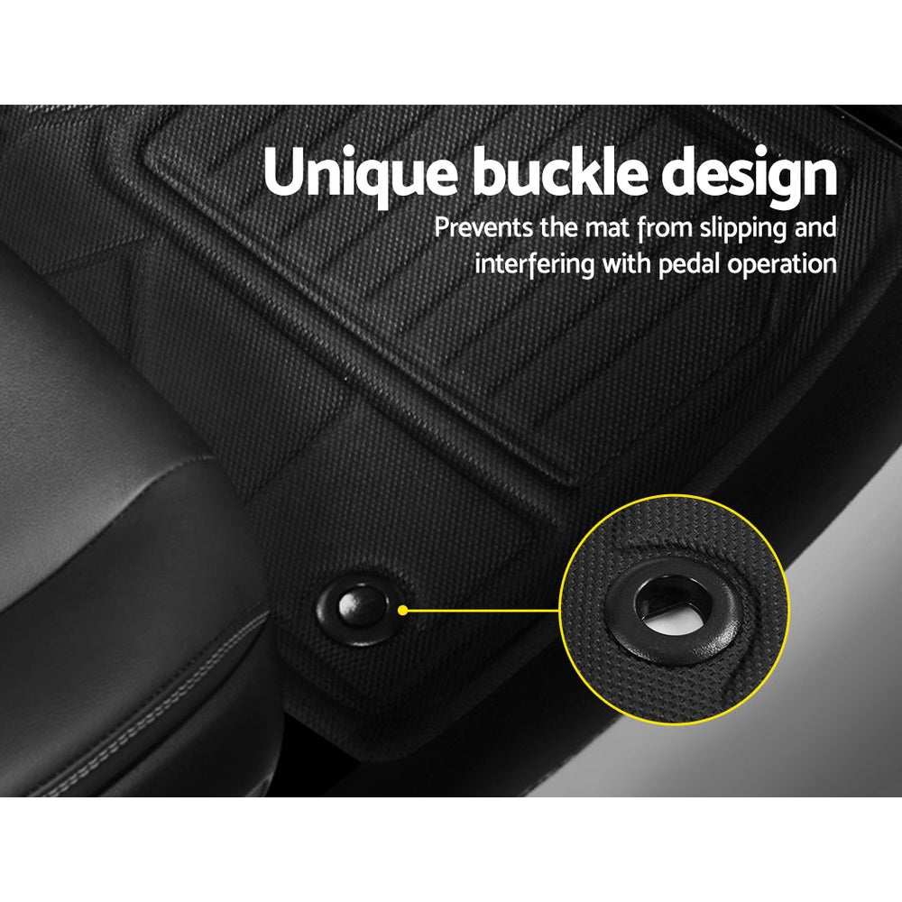 Weisshorn Car Rubber Floor Mats Front And Rear Compatible For Toyota RAV4 2019-2022 RUBBER-MAT-TOYOTA-RAV4