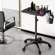 Embellir Salon Trolley Cart Spa Beauty Rolling Tray Hairdressing Storage 5-wheel SA-TR-1T-BK