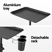 Embellir Salon Trolley Cart Spa Beauty Rolling Tray Hairdressing Storage 5-wheel SA-TR-1T-BK