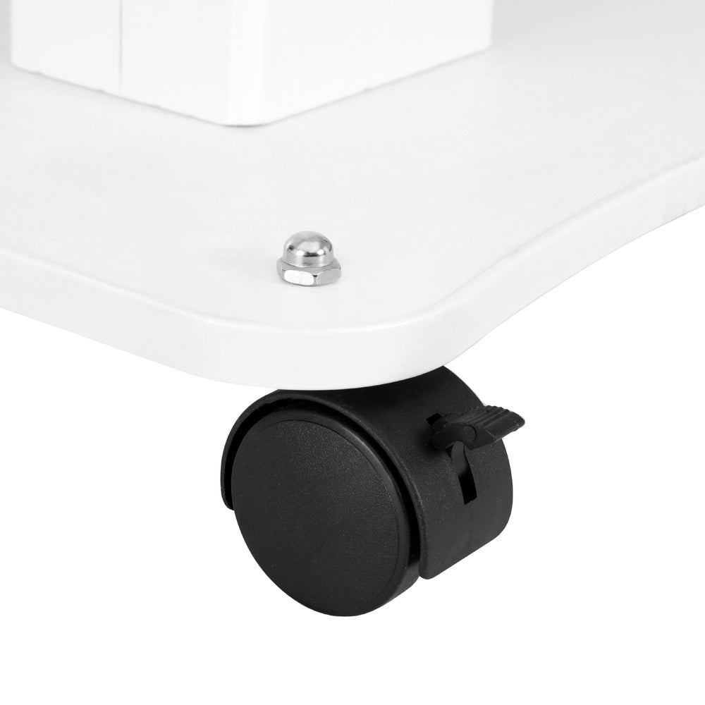 Embellir Salon Trolley Cart Spa Beauty Rolling Tray Hairdressing Storage Stand SA-TR-2T-WH