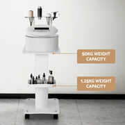 Embellir Salon Trolley Cart Spa Beauty Rolling Tray Hairdressing Storage Stand SA-TR-2T-WH
