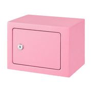 UL-Tech 6.5L Small Safe Box with Key Lock for Cash Mini Home Security Safe Pink SAF-6L-MTL-PK