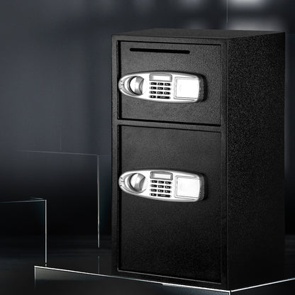 UL-TECH Security Safe Box Double Door SAF-DS80-MTL-BK