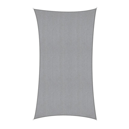 Instahut Sun Shade Sail Cloth 98% UV Block Outdoor Canopy Rectangle 2X5M Grey SAIL-DL-H-2X5-GR
