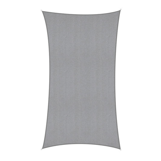 Instahut Sun Shade Sail Shadecloth Canopy Rectangle 280gsm 4x7m SAIL-DL-H-4X7-C-GR