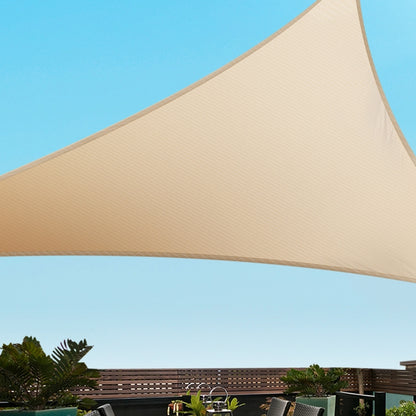 Instahut Shade Sail Cloth Shadecloth Triangle Sun Canopy 6.1x6.1x6.1M SAIL-DL-L-61X61X61-C-SA