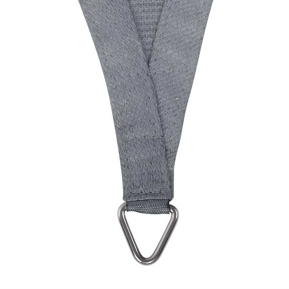Instahut Shade Sail 6x8m Rectangle 280GSM 98% Grey Shade Cloth SAIL-H-6X8-C-GR