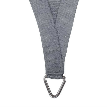 Instahut Shade Sail 6x8m Rectangle 280GSM 98% Grey Shade Cloth SAIL-H-6X8-C-GR