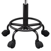 Artiss Salon Stool Round Swivel Chairs Black SALON-B-D-RD-BK