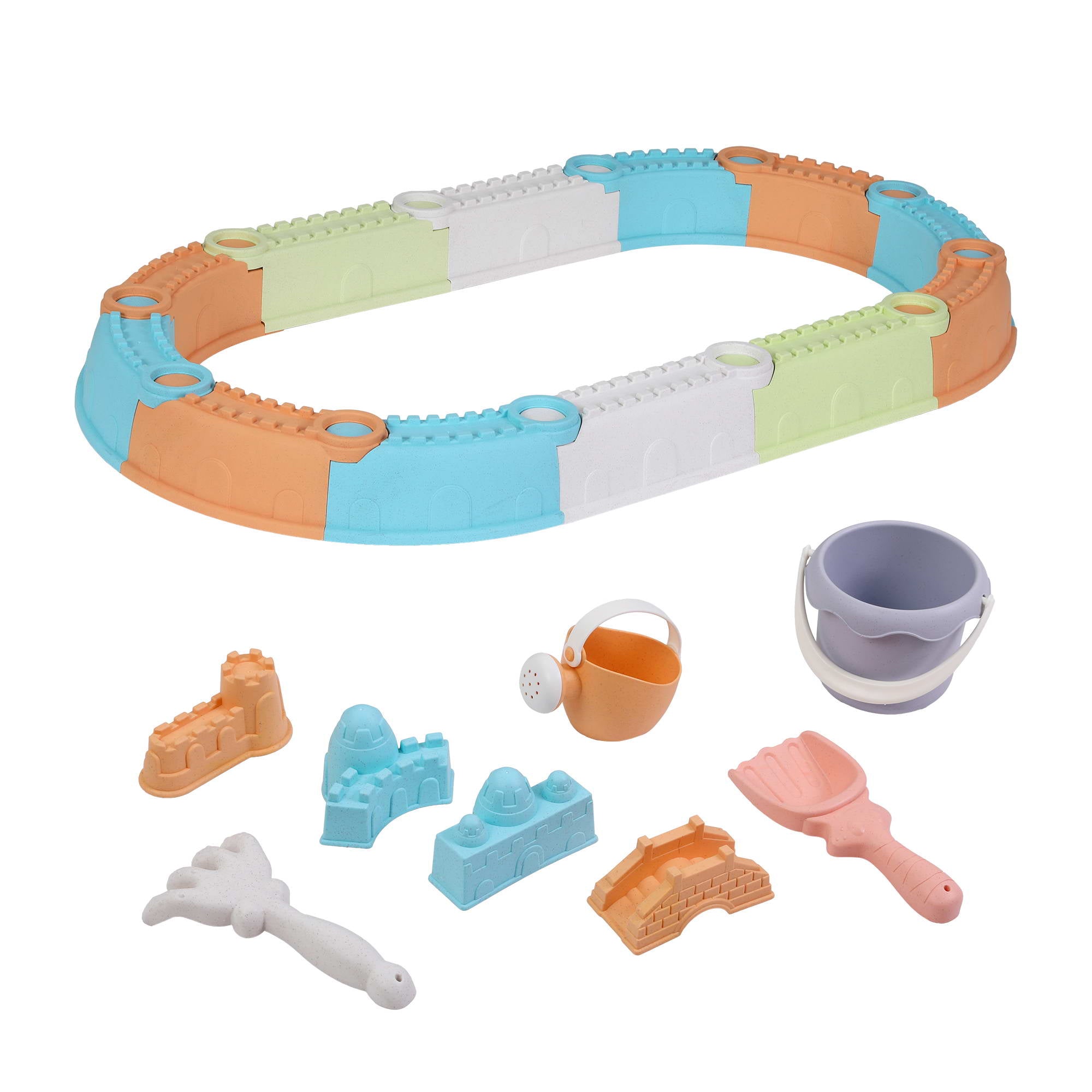 Keezi Kids Sandpit Set Beach Toys Sand Box Outdoor Backyard Play Area SAND-PLS-148-CLF