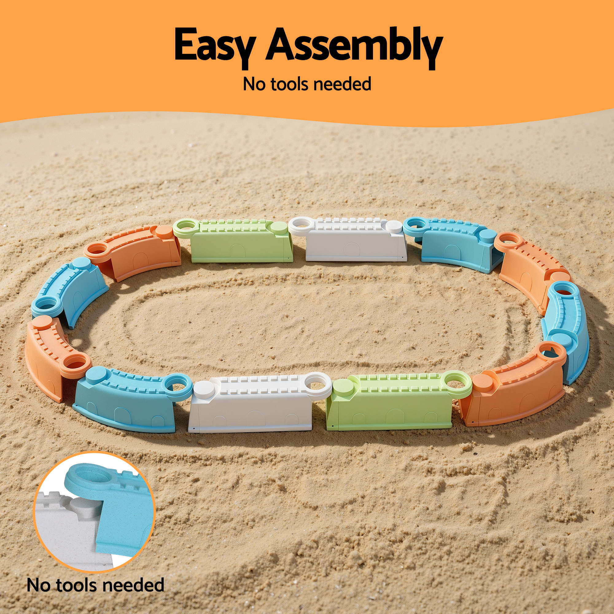 Keezi Kids Sandpit Set Beach Toys Sand Box Outdoor Backyard Play Area SAND-PLS-148-CLF