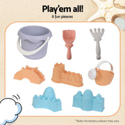 Keezi Kids Sandpit Set Beach Toys Sand Box Outdoor Backyard Play Area SAND-PLS-148-CLF