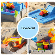 Keezi 2-in-1 Kids Sandpit Water Table Working Excavator Digger Sensory Play Toys SAND-PLS-EVT-GY
