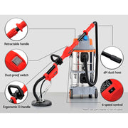 Giantz 800W Drywall Sander Plaster Wall Board Dust SANDER-DHAND-710